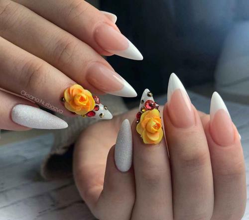 Объемный маникюр и дизайн ногтей. Сияющая бездна 12