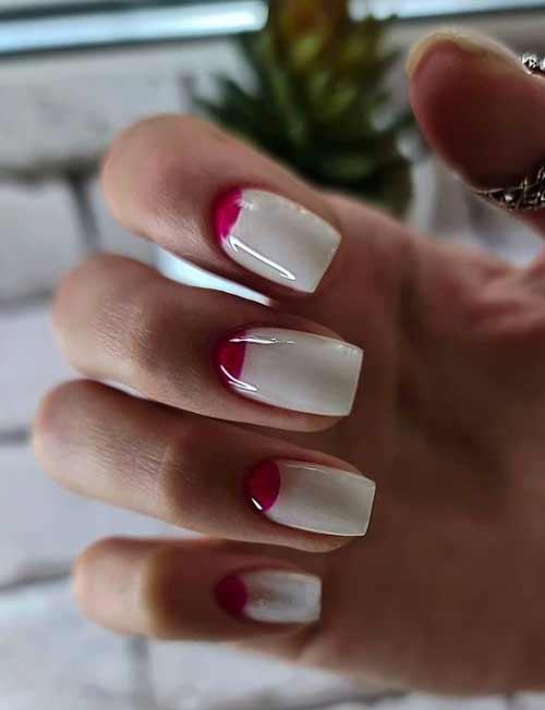 Красный френч маникюр с золотом. Красный френч: фото идеи с дизайном, модные новинки
