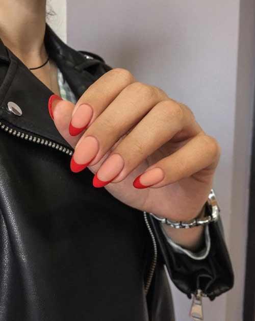 Красный френч маникюр с золотом. Красный френч: фото идеи с дизайном, модные новинки