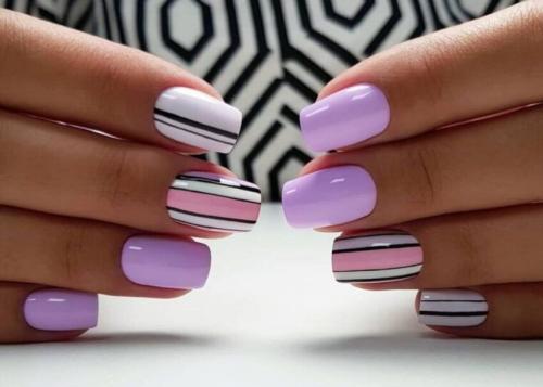Маникюр с полосками для френч: стильные идеи и советы 06
