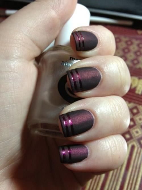 Как выбрать идеальный узор для полосок на френч. Маникюр с полосками: френч