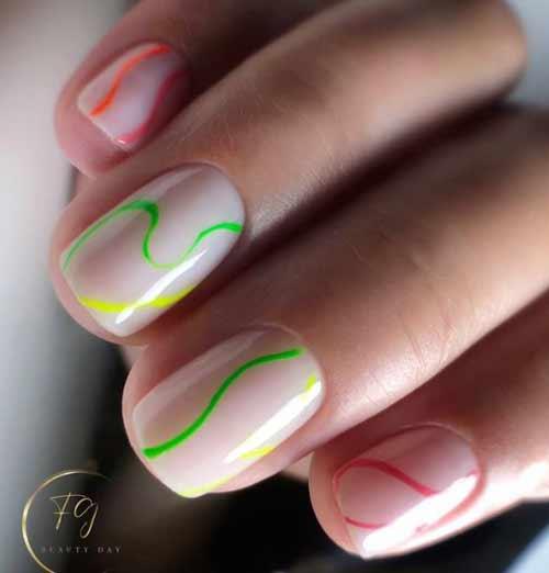 Какие лаки лучше использовать для маникюра с полосками. Маникюр 2025 с полосками: трендовый нейл-арт