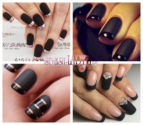 Матовый маникюр френч. Красивый и утонченный матовый френч