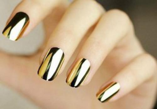 Как отпечатать фольгу на базу. Нанесение фольги на гель лак