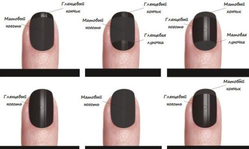 Как сделать матовый гель-лак на ногтях. Модные варианты матового маникюра 05
