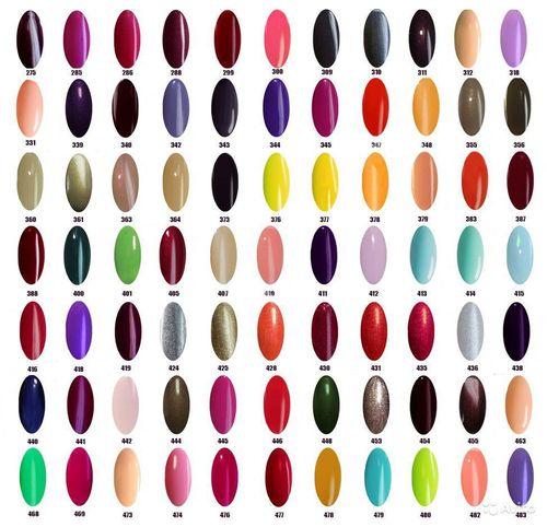 Как различаются палитры цветов шеллаков CND и Bluesky. Шеллак от СНД: основные цвета