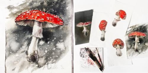 Рисунок по мокрому лаку. Базовые акварельные техники для начинающих. Условная классификация акварельных техник.