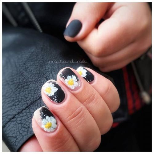 Ногти с цветами 2021. Какие цветы нарисовать на ногтях?