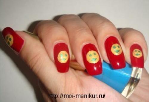 Рисунки на ногтях иголкой. Рисунки иголкой