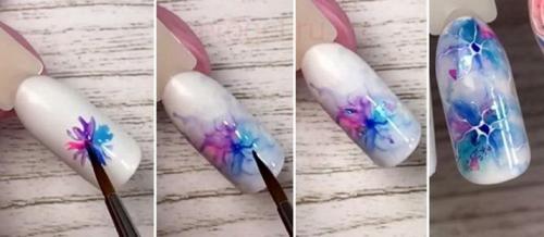 Рисунки на ногтях для начинающих. Абстракция 04 Рисунки на ногтях для начинающих. Абстракция 04