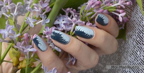 Рисунки на ногтях иголкой. Рисунки иголкой