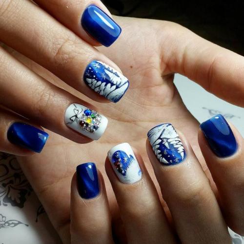 Рисунки на ногтях пошагово 2021. Новогодний маникюр 2021 –, какой он?