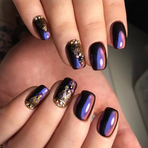 Как сделать бордовый маникюр идеально подходящим к вашему черному наряду: лучшие советы и трюки 06