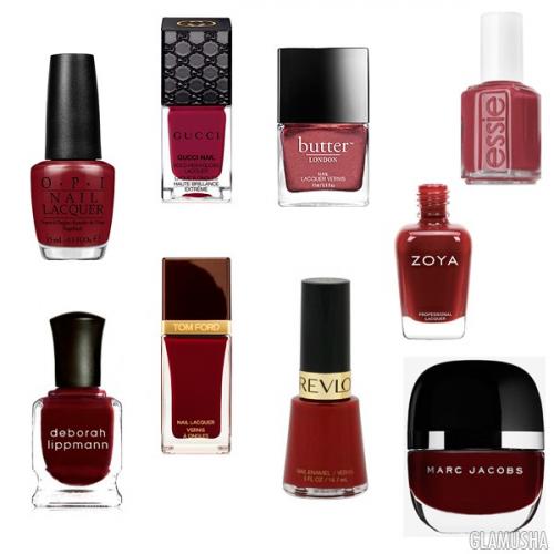 Какие оттенки лака для ногтей подойдут к марсала. 10 лаков для ногтей в цвете «марсала»