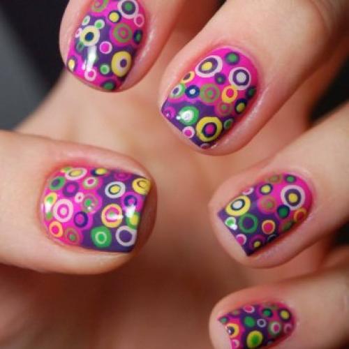 Цветы на ногтях из точек. Маникюр с точками: новинки стильного дизайна 2020