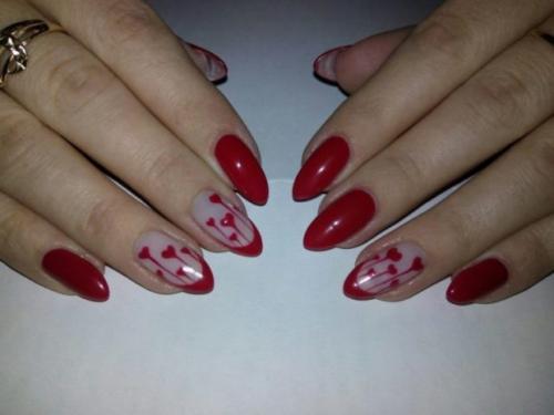 Шеллак маникюр и красивый дизайн.