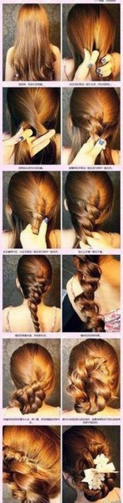 Уроки красивых причесок на каждый день. 01