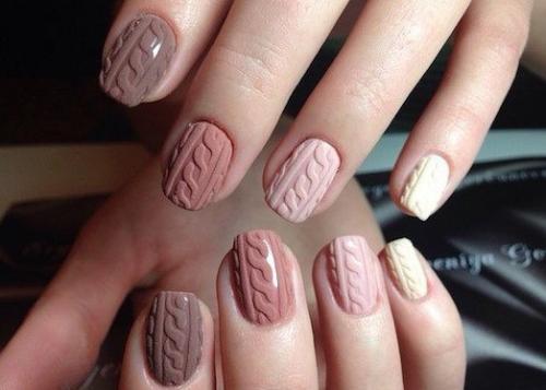 Вязаный маникюр - модное решение для ваших ноготков. 04 Вязаный маникюр - модное решение для ваших ноготков. 04