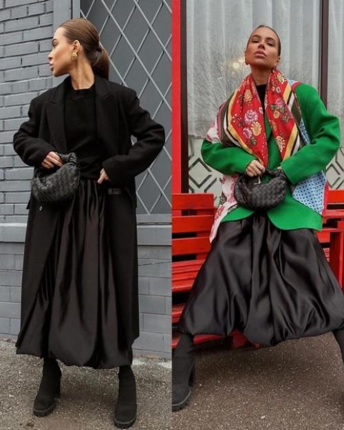 Юбка - баллон одна из самых популярных среди российских модниц в последнее время. 08