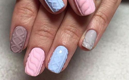 Вязаный маникюр - модное решение для ваших ноготков. 05 Вязаный маникюр - модное решение для ваших ноготков. 05