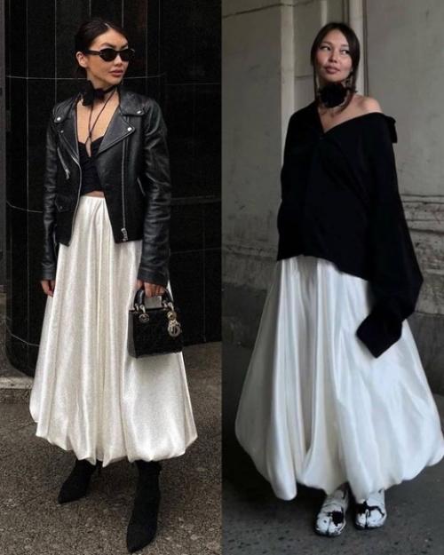 Юбка - баллон одна из самых популярных среди российских модниц в последнее время. 06