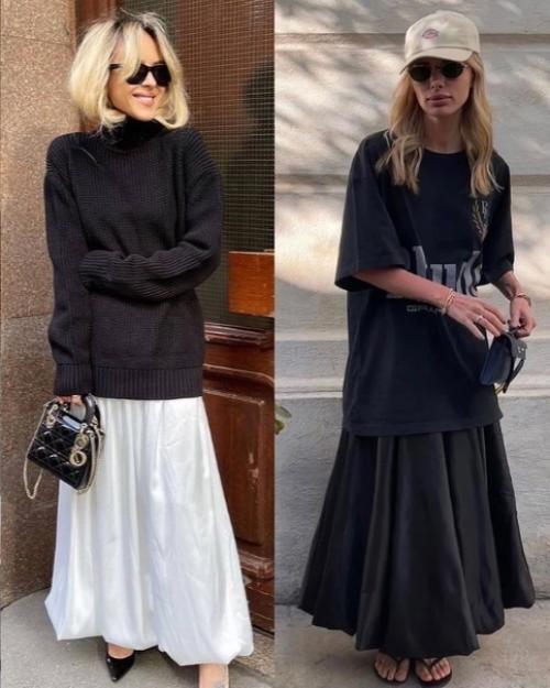 Юбка - баллон одна из самых популярных среди российских модниц в последнее время. 05