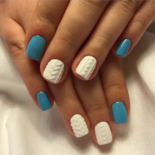 Вязаный маникюр - модное решение для ваших ноготков. 01 Вязаный маникюр - модное решение для ваших ноготков. 01