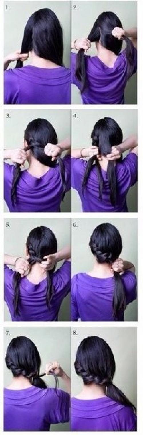 Уроки красивых причесок на каждый день. 04