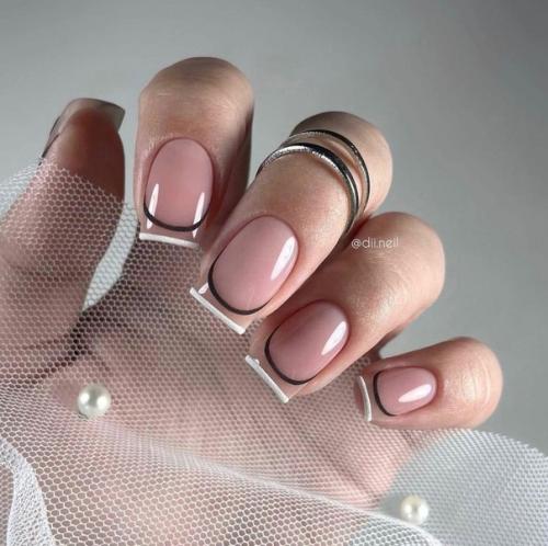 Геометрические узоры маникюру современность и точность придают. 01