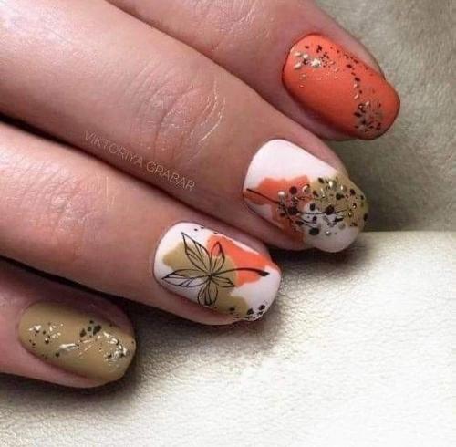 Подборка осеннего маникюра на каждый день. 05