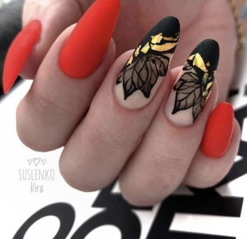 Подборка осеннего маникюра на каждый день. 03