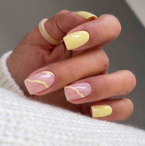 Геометрические узоры маникюру современность и точность придают. 07