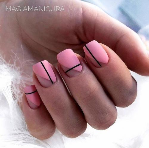 Маникюр на короткие ногти. 04