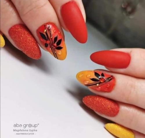 Подборка осеннего маникюра на каждый день. 04