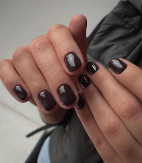 Маникюр на короткие ногти. 07