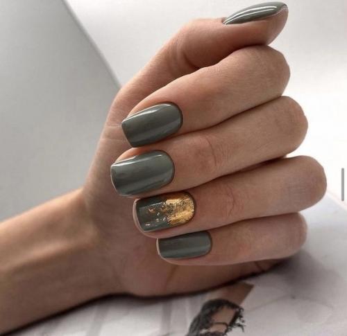 Маникюр на короткие ногти. 04