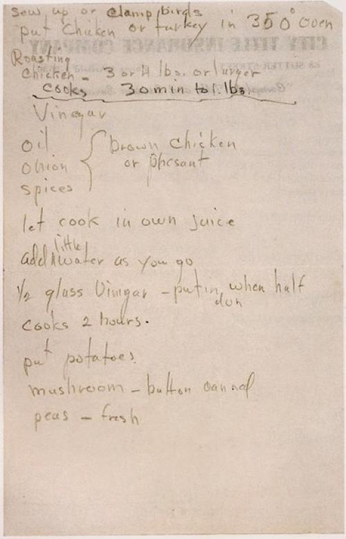 Рецепт начинки для фаршировки утки, курицы или индейки от Мэрилин Монро. 02