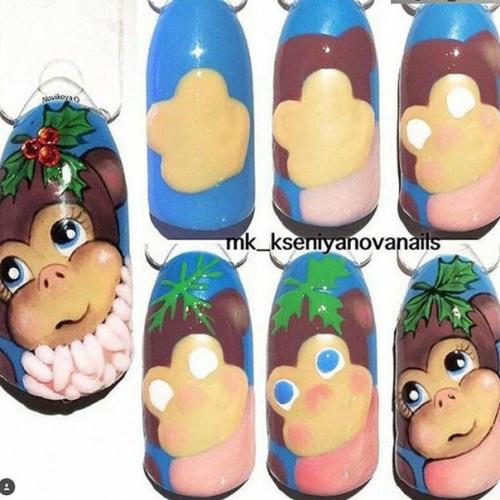 Маникюр на новый 2016 год. 01
