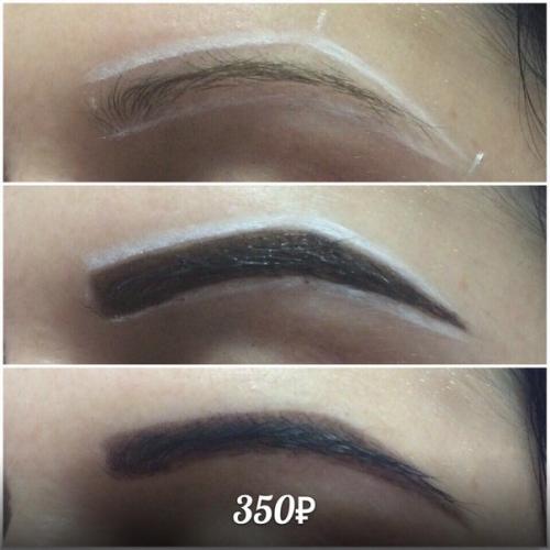 Модель на покрытие гель - лак и коррекцию бровей с окраской хной. 05