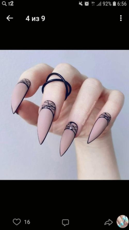 Oмoгитe выбpaть.  Маникюр ногти маникюртренд ноготочки. 06