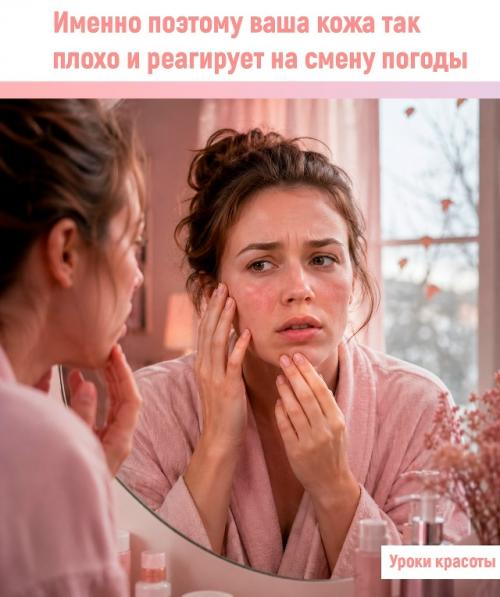 Я тут узнала, что наша кожа реагирует на смену сезонов вовсе не из капризов. 

