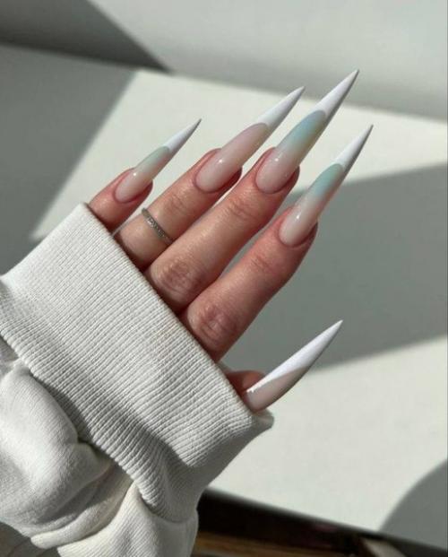 Идеи маникюра на острые ногти. 04