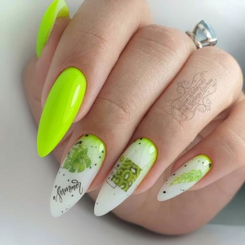 Когда как ни летом делать яркий маникюр? 07