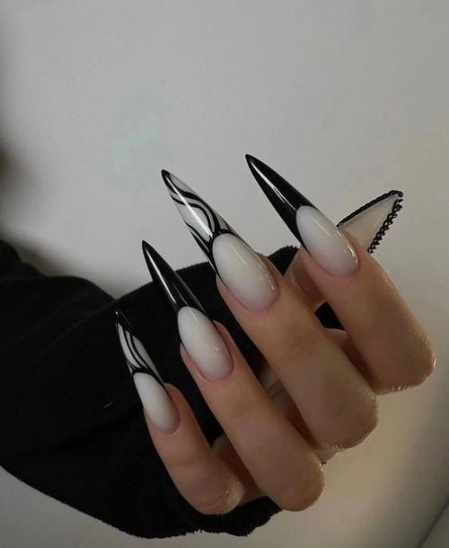 Идеи маникюра на острые ногти. 02