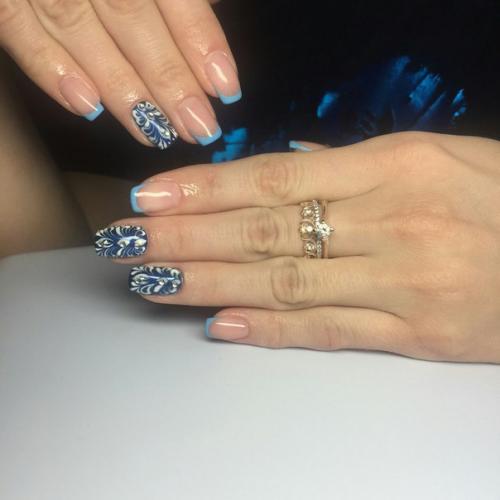 Маникюр наращивание ногтей на дому. 06