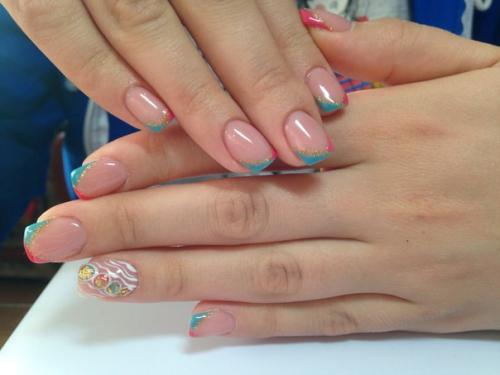 Маникюр наращивание ногтей на дому. 04