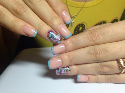 Маникюр наращивание ногтей на дому. 05