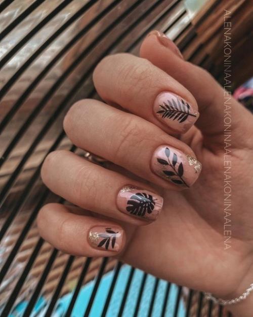 Подборка маникюра на короткие ноготки. 05