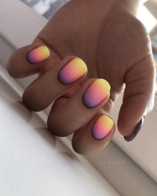 Подборка маникюра на короткие ноготки. 06