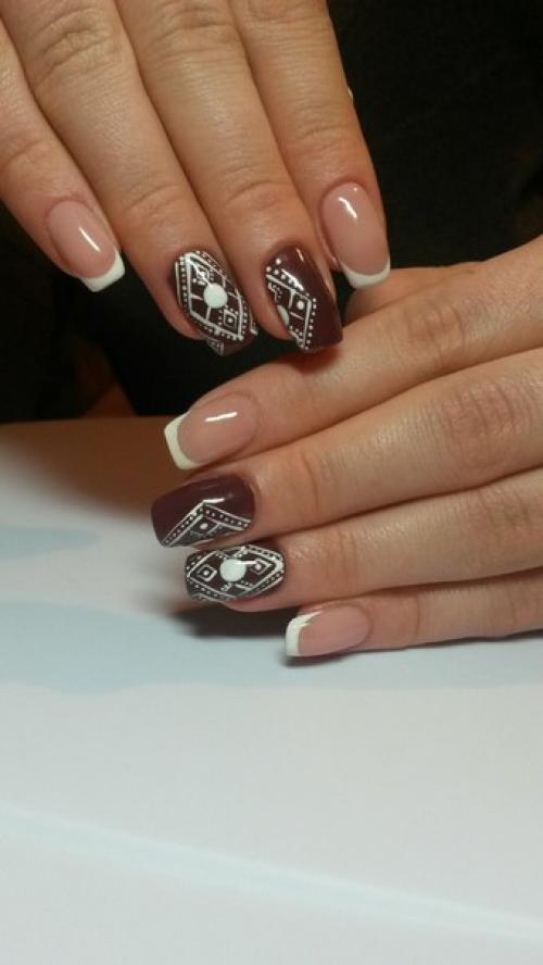 Маникюр наращивание ногтей на дому. 01